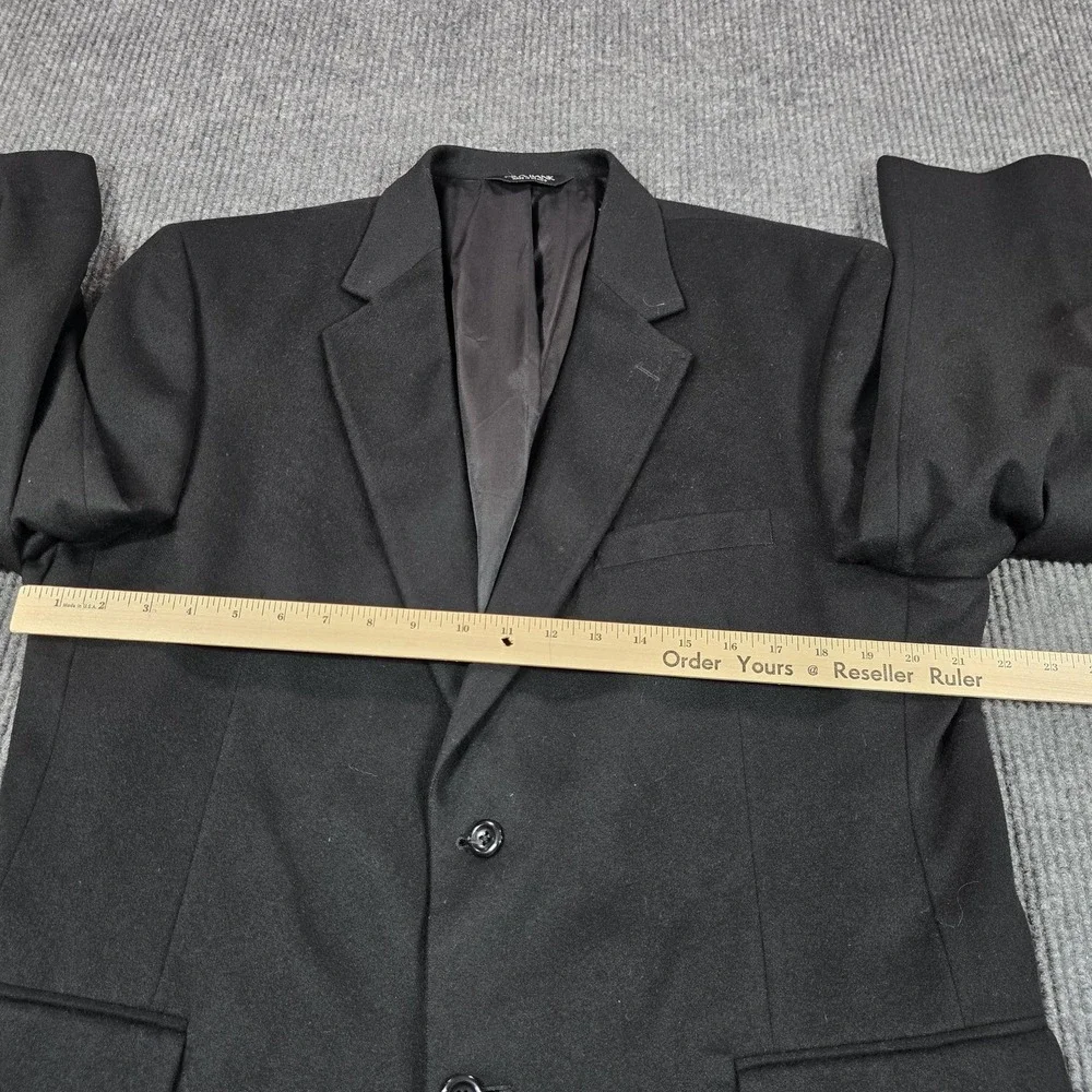 Jos. A. Bank Gordon Blazer‎ Mens 44 Black Cashmere Lined Single-Breasted Coat